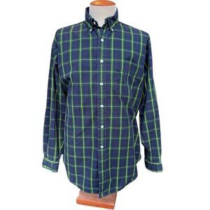 Ralph Lauren Men’s Blaire Button Down Shirt Sz.. L Blue/Green Plaid